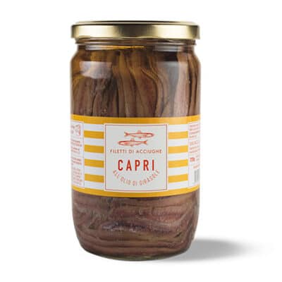 Filetti di acciughe Capri olio semi 720 gr