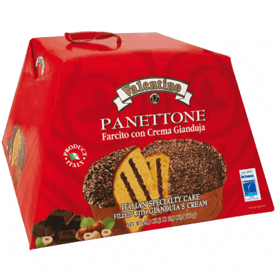 Panettone "Valentino" farcito crema gianduja 750 gr