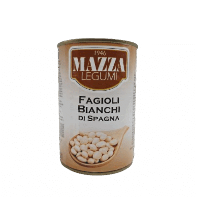 Bianchi di Spagna / Fasole albă fiartă conservată 400g